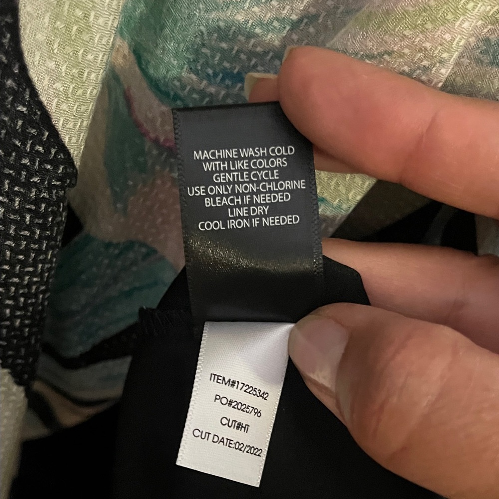 Torrid Black and Green Leaf Print Midi Dress - Picture 6 of 9